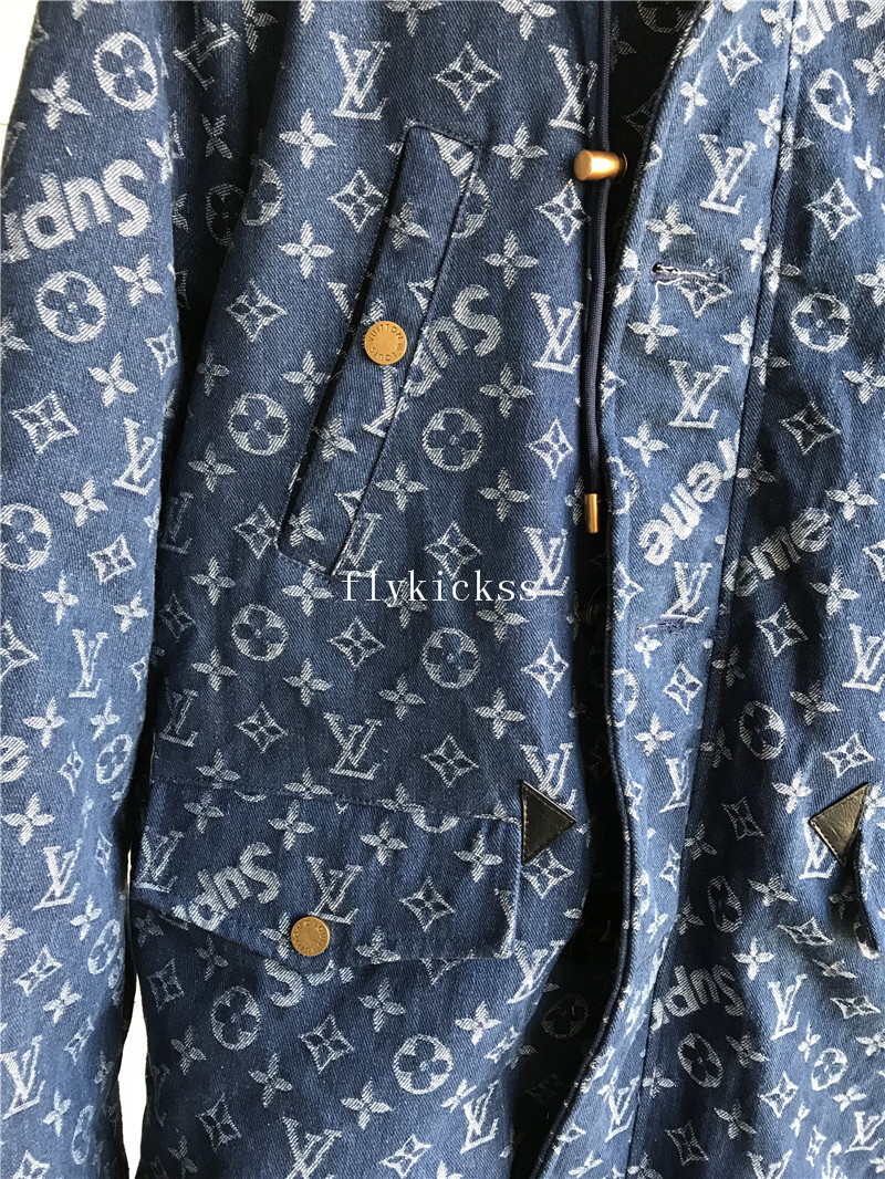 LVS Supreme Blue Denim Coat